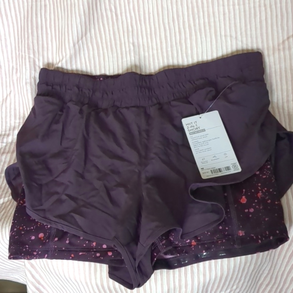 NWT HIIT IT 2-IN-1 SHORT Athleta Size Medium